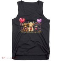 Cute Highland Cows Tank Top thumb 0