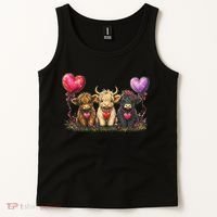 Cute Highland Cows Tank Top thumb 2