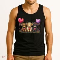 Cute Highland Cows Tank Top thumb 3