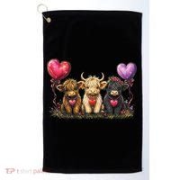 Cute Highland Cows Golf Towel thumb 0