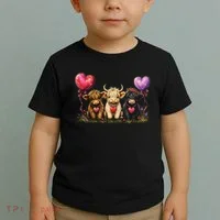 Cute Highland Cows Toddler T-Shirt thumb 2