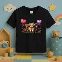 Cute Highland Cows Toddler T-Shirt thumb 3