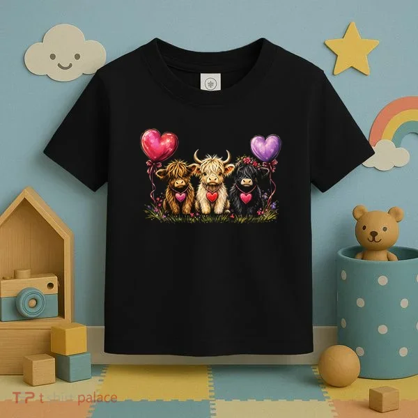 Cute Highland Cows Toddler T-Shirt