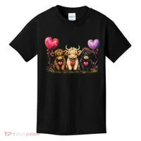 Cute Highland Cows Kids T-Shirt thumb 0