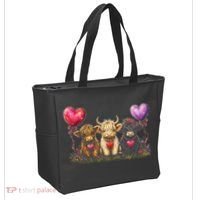 Cute Highland Cows Tote Bag thumb 2