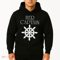 Cruise Her Captain His Anchor Couple Hoodie thumb 2