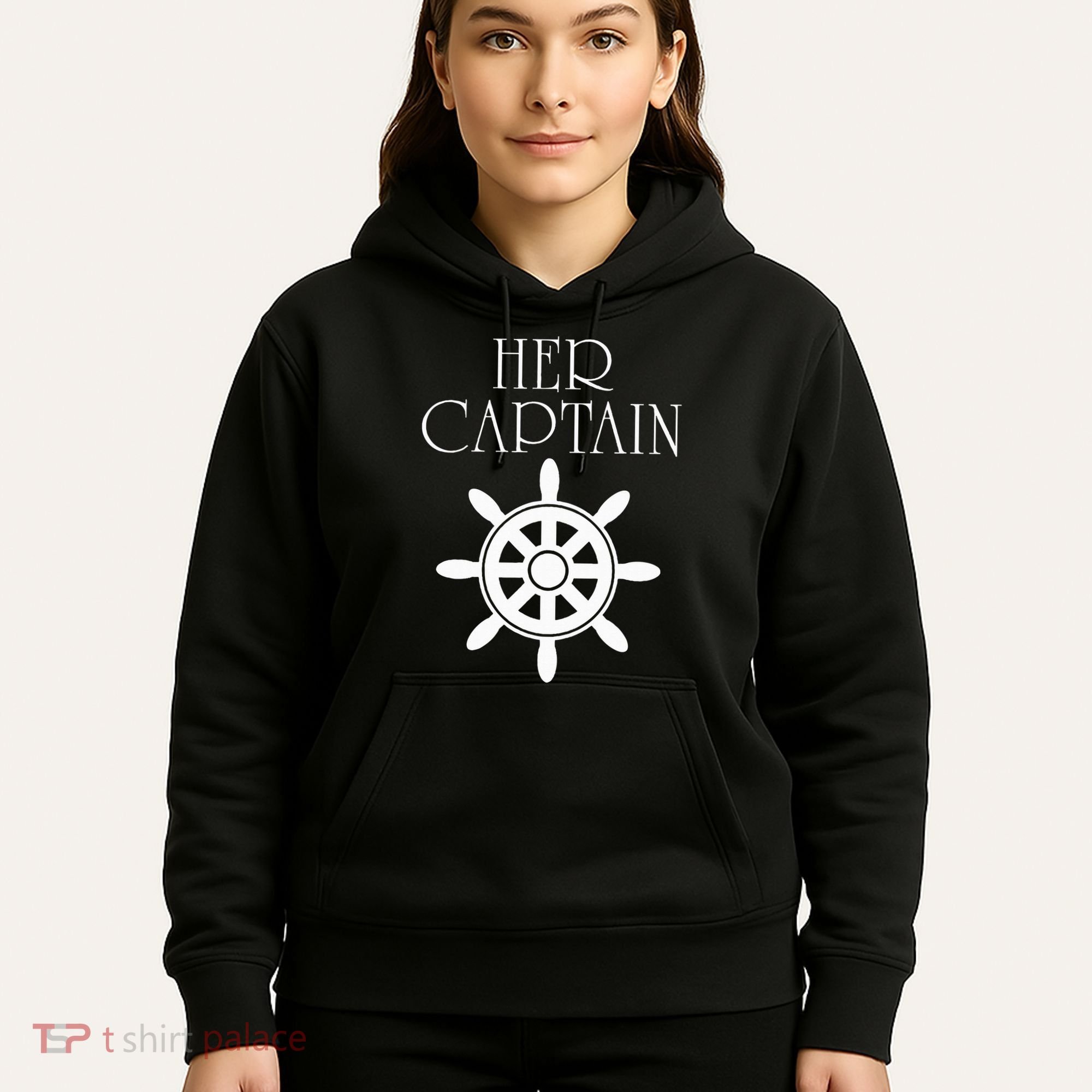 Cruise Her Captain His Anchor Couple Hoodie