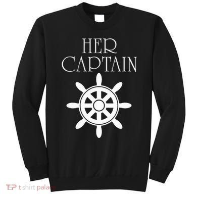 Cruise Her Captain His Anchor Couple Sweatshirt