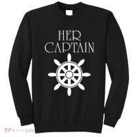 Cruise Her Captain His Anchor Couple Sweatshirt thumb 0