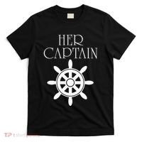 Cruise Her Captain His Anchor Couple T-Shirt thumb 0