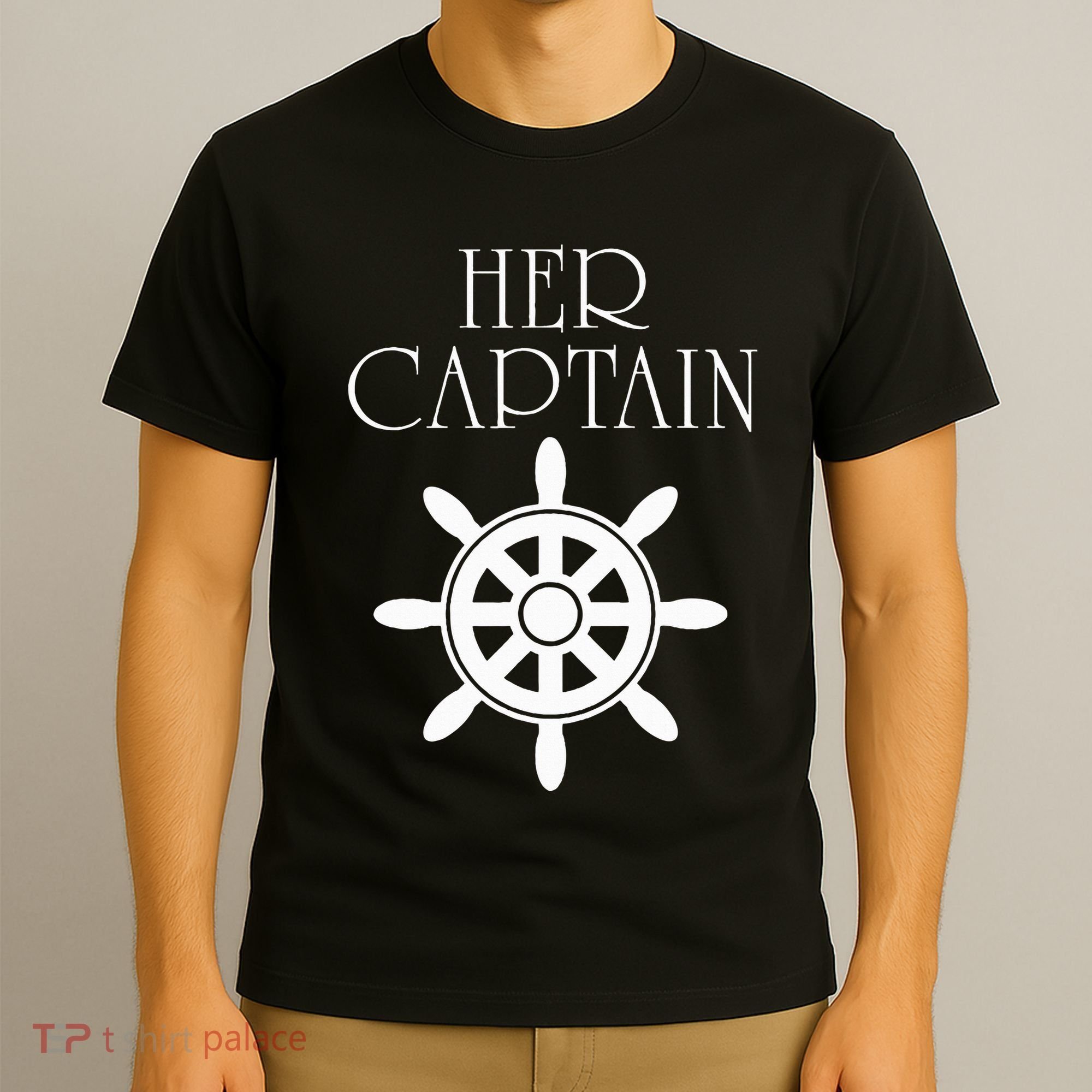 Cruise Her Captain His Anchor Couple T-Shirt