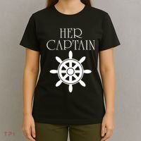 Cruise Her Captain His Anchor Couple T-Shirt thumb 4