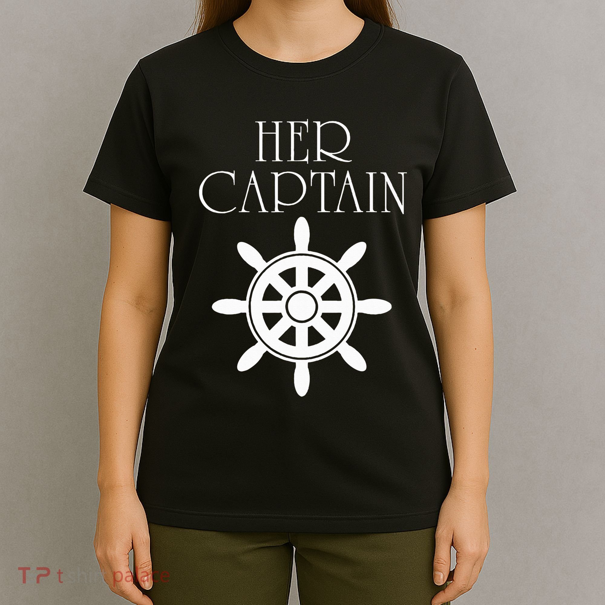 Cruise Her Captain His Anchor Couple T-Shirt