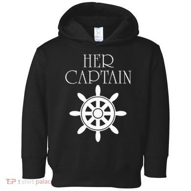 Cruise Her Captain His Anchor Couple Toddler Hoodie