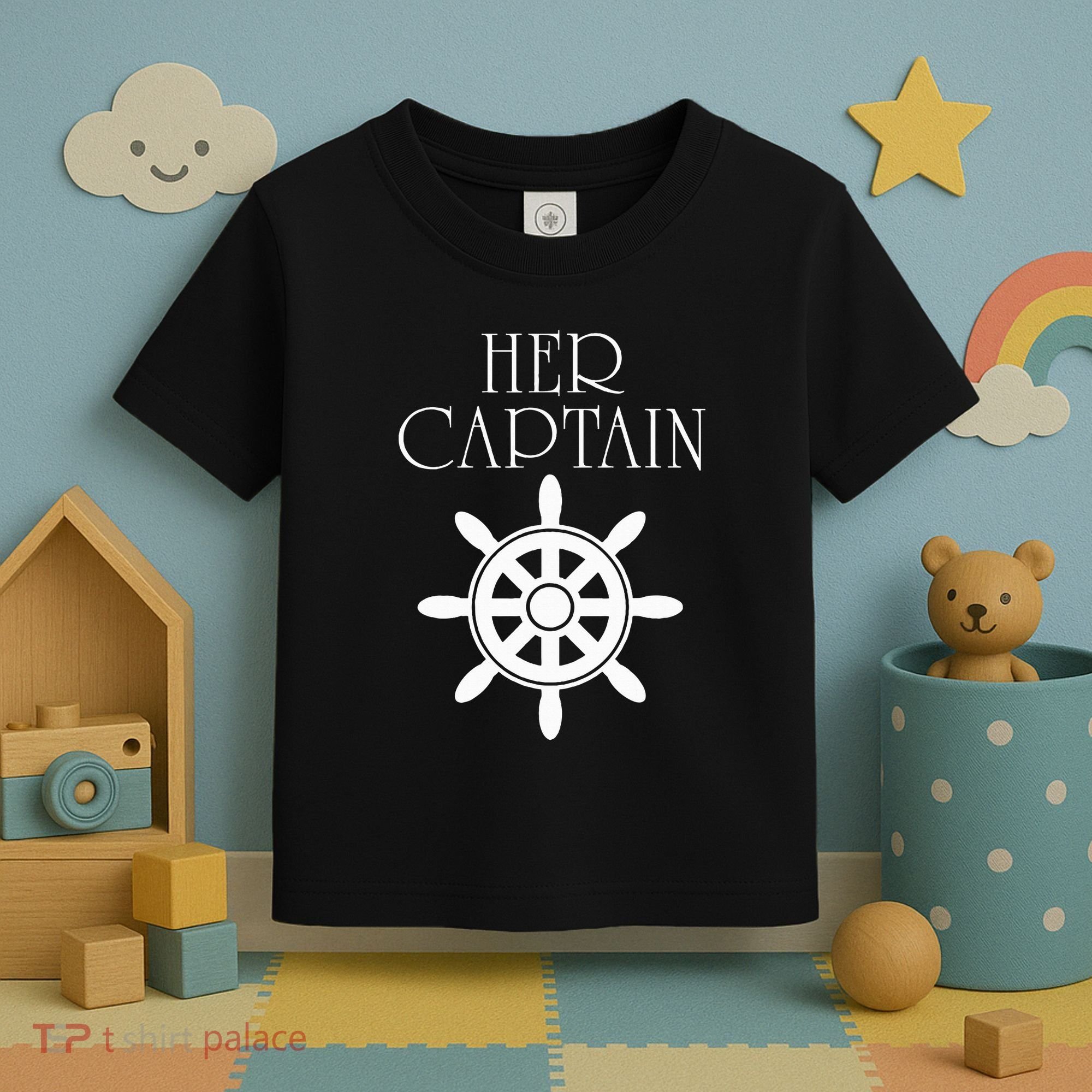 Cruise Her Captain His Anchor Couple Toddler T-Shirt