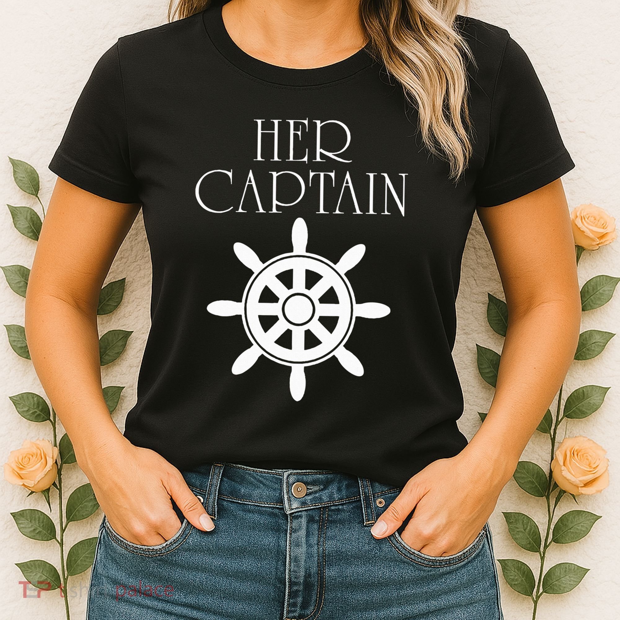 Cruise Her Captain His Anchor Couple Women's T-Shirt
