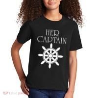 Cruise Her Captain His Anchor Couple Kids T-Shirt thumb 2