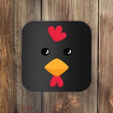 Chicken Halloween Costume Coaster