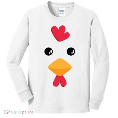 Chicken Halloween Costume Kids Long Sleeve Shirt