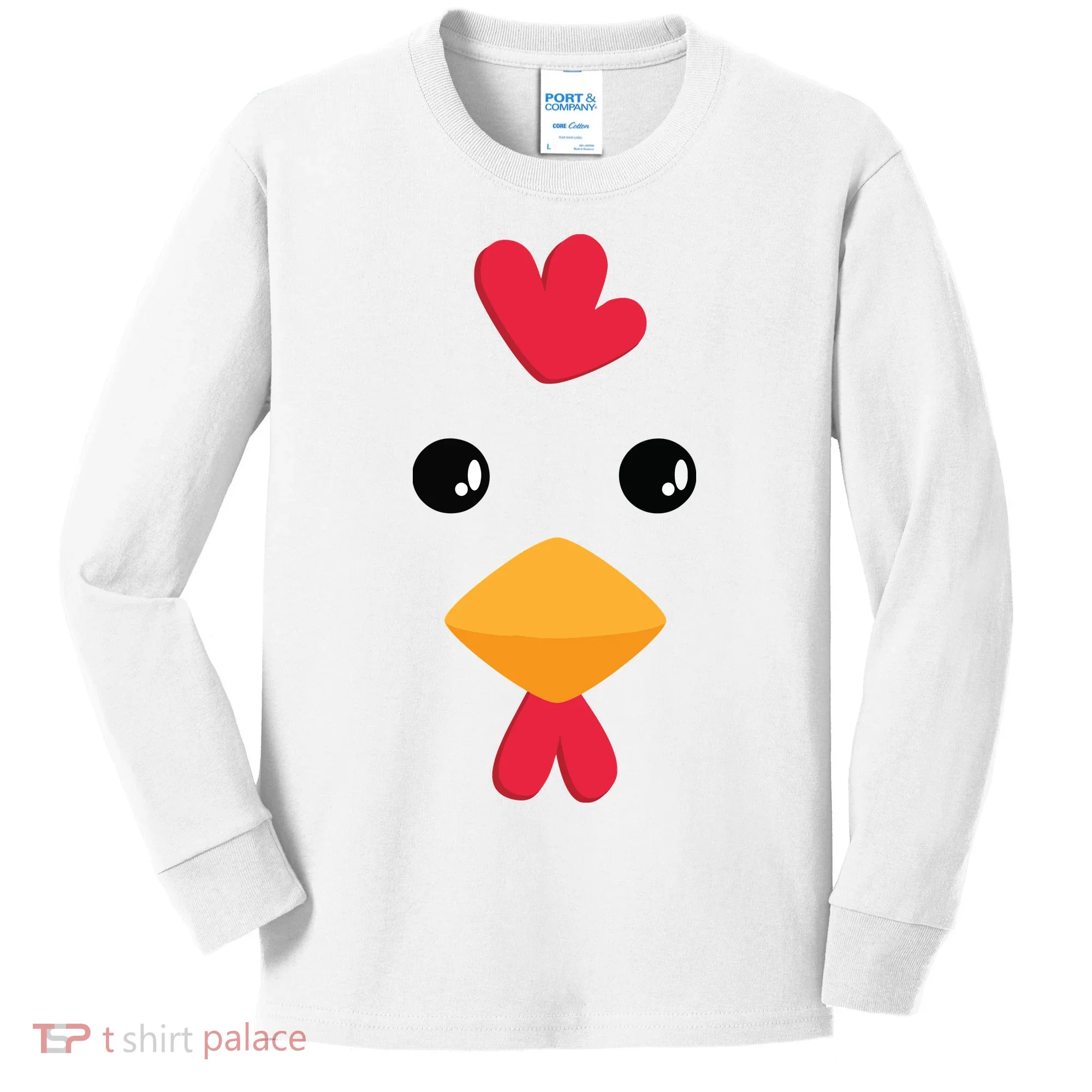 Chicken Halloween Costume Kids Long Sleeve Shirt