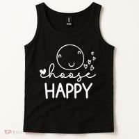 Choose Happy Cute Smile Face Tank Top thumb 2