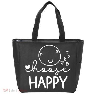 Choose Happy Cute Smile Face Bag