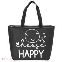 Choose Happy Cute Smile Face Tote Bag thumb 0