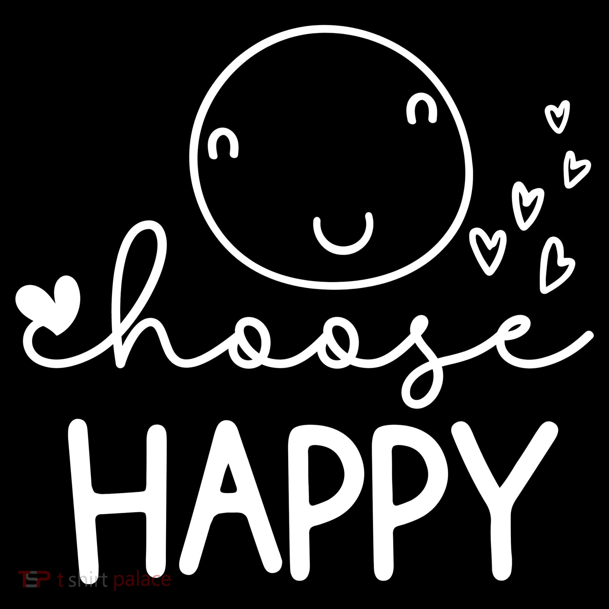 Choose Happy Cute Smile Face Tote Bag