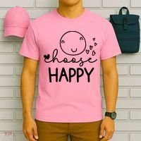 Choose Happy Cute Smile Face T-Shirt thumb 6
