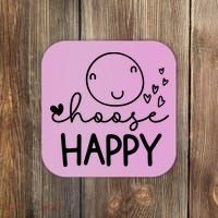 Choose Happy Cute Smile Face Coaster thumb 0