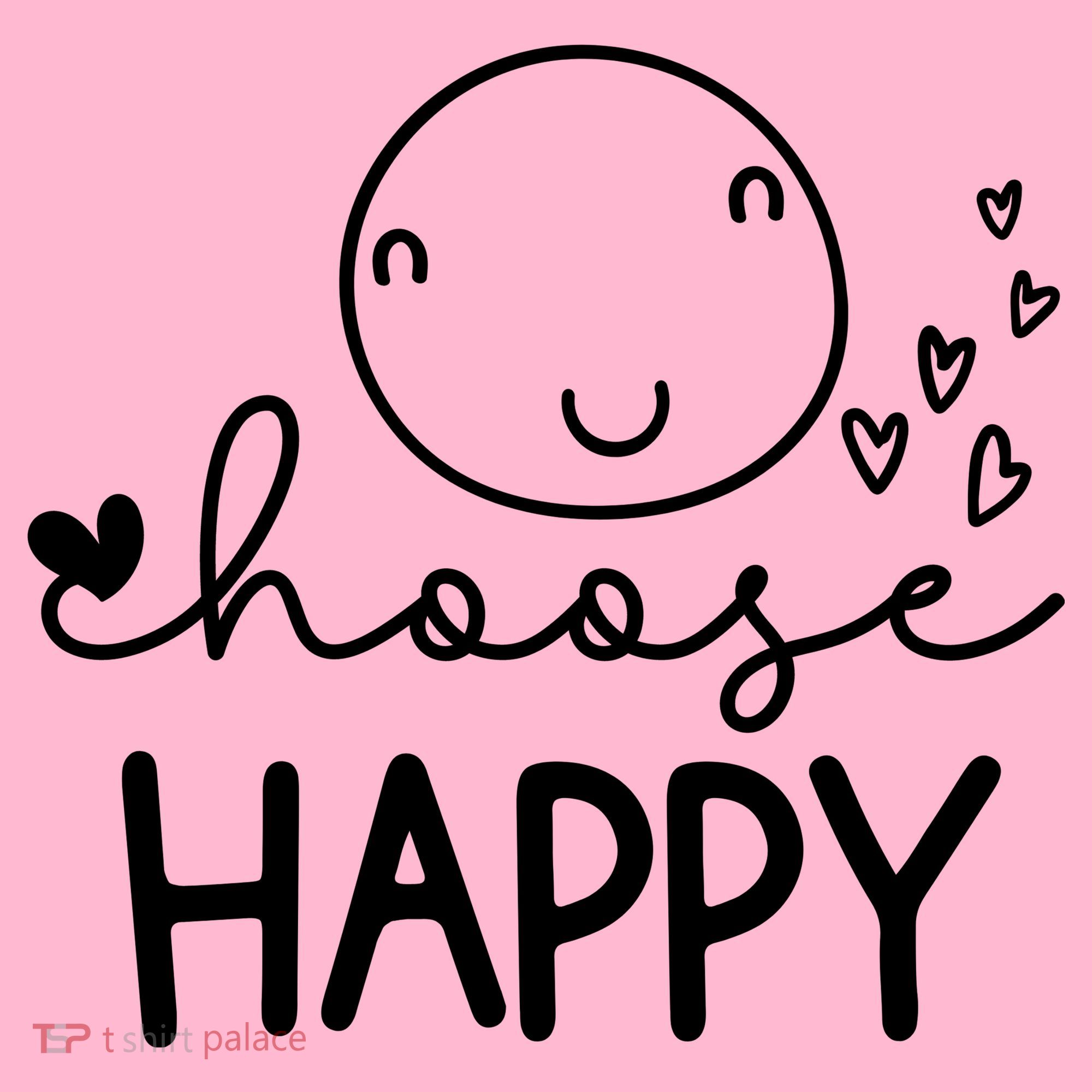 Choose Happy Cute Smile Face Baby Long Sleeve Bodysuit