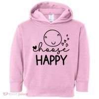 Choose Happy Cute Smile Face Toddler Hoodie thumb 0