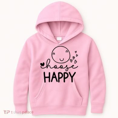 Choose Happy Cute Smile Face Kids Hoodie