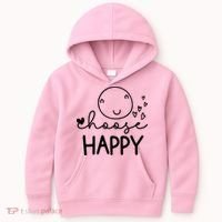 Choose Happy Cute Smile Face Kids Hoodie thumb 0