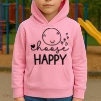 Choose Happy Cute Smile Face Kids Hoodie thumb 2