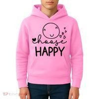 Choose Happy Cute Smile Face Kids Hoodie thumb 4