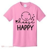 Choose Happy Cute Smile Face Kids T-Shirt thumb 0