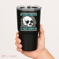 Cyber Hacker Computer Security Expert Cybersecurity Tumbler thumb 2