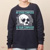 Cyber Hacker Computer Security Expert Cybersecurity Women's Sweatshirt thumb 0