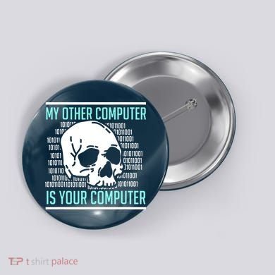 Cyber Hacker Computer Security Expert Cybersecurity Button