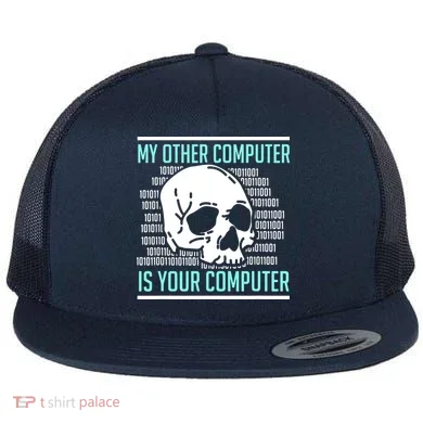 Cyber Hacker Computer Security Expert Cybersecurity Flat Bill Trucker Hat