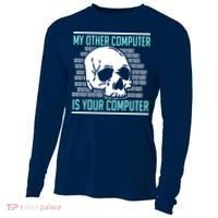 Cyber Hacker Computer Security Expert Cybersecurity Cooling Performance Long Sleeve Crew thumb 0