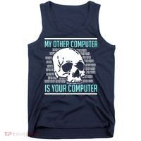 Cyber Hacker Computer Security Expert Cybersecurity Tank Top thumb 0