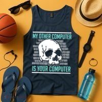 Cyber Hacker Computer Security Expert Cybersecurity Tank Top thumb 4