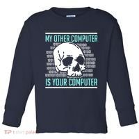 Cyber Hacker Computer Security Expert Cybersecurity Toddler Long Sleeve Shirt thumb 0
