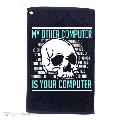 Cyber Hacker Computer Security Expert Cybersecurity Golf Towel