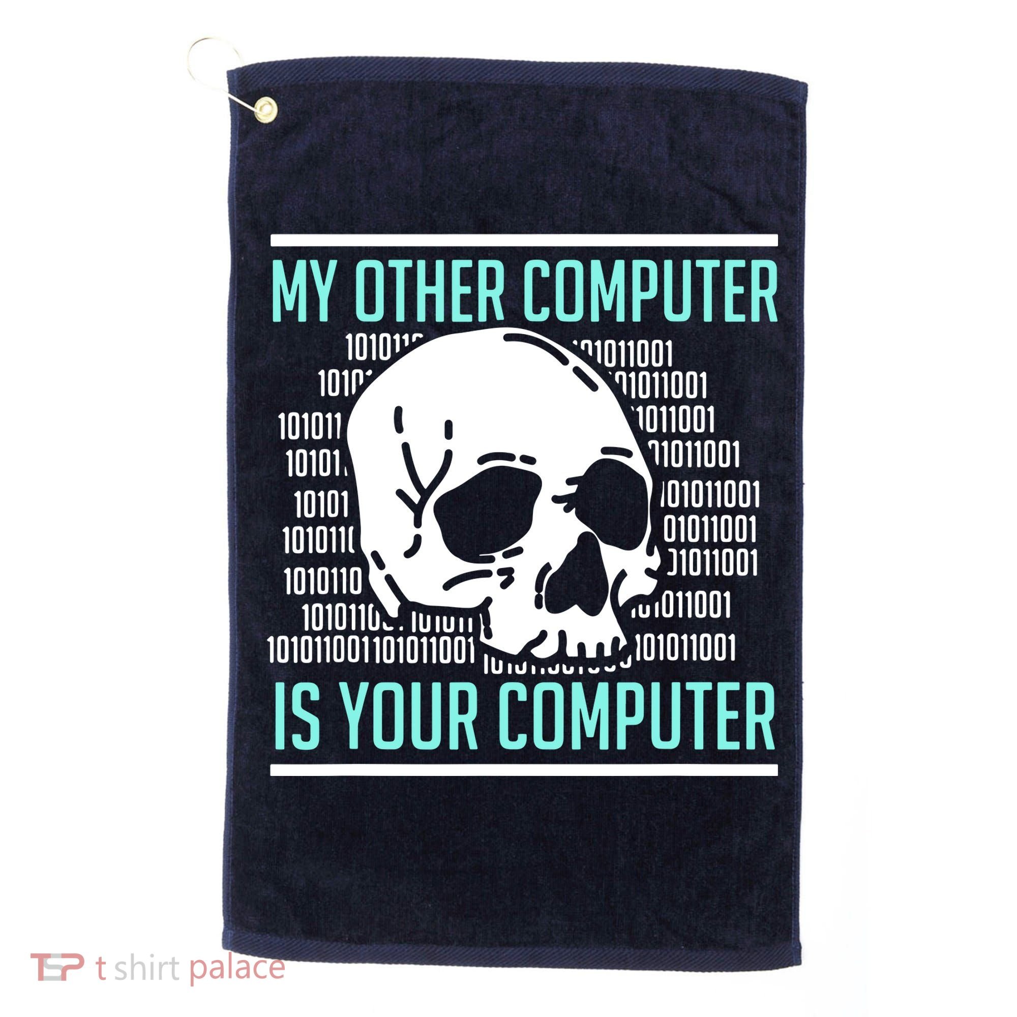 Cyber Hacker Computer Security Expert Cybersecurity Golf Towel