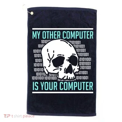 Cyber Hacker Computer Security Expert Cybersecurity Golf Towel