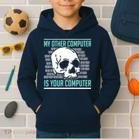 Cyber Hacker Computer Security Expert Cybersecurity Kids Hoodie thumb 2