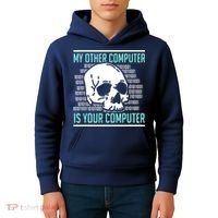 Cyber Hacker Computer Security Expert Cybersecurity Kids Hoodie thumb 4